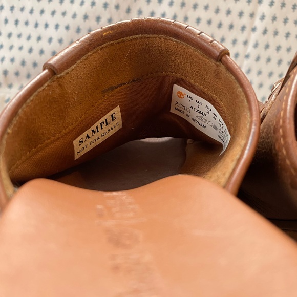 Timberland Brown Platform Shoes Open Toe Sandal - Picture 12 of 13